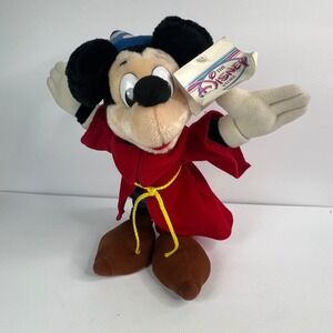 Disney Store Mickey Mouse Sorcerer Apprentice Plush 14 Inch NEW WITH TAGS‎